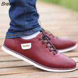 Men's PU Leather Business Casual Shoes Men's Outdoor Breathable Sports Shoes Men's Fashion Loafers Walking