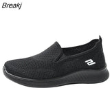 Women's 2023 Black Breather Mesh Casual Slip-on Pink Tennis Female Woman Flat Shoes Female Soft Sole Summer Round