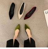 Spring New Brand Women Flat Heel Shoes Fashion Shallow Mouth Slip On Ladies Elegant Casual Loafers Pointed Toe