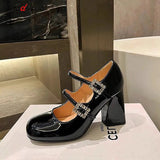 High Heels Shoes Sweet Elegant Mary Jane Shoes Women 2024 New Spring Sexy Dress Party Pumps Women's Shallow Lolita